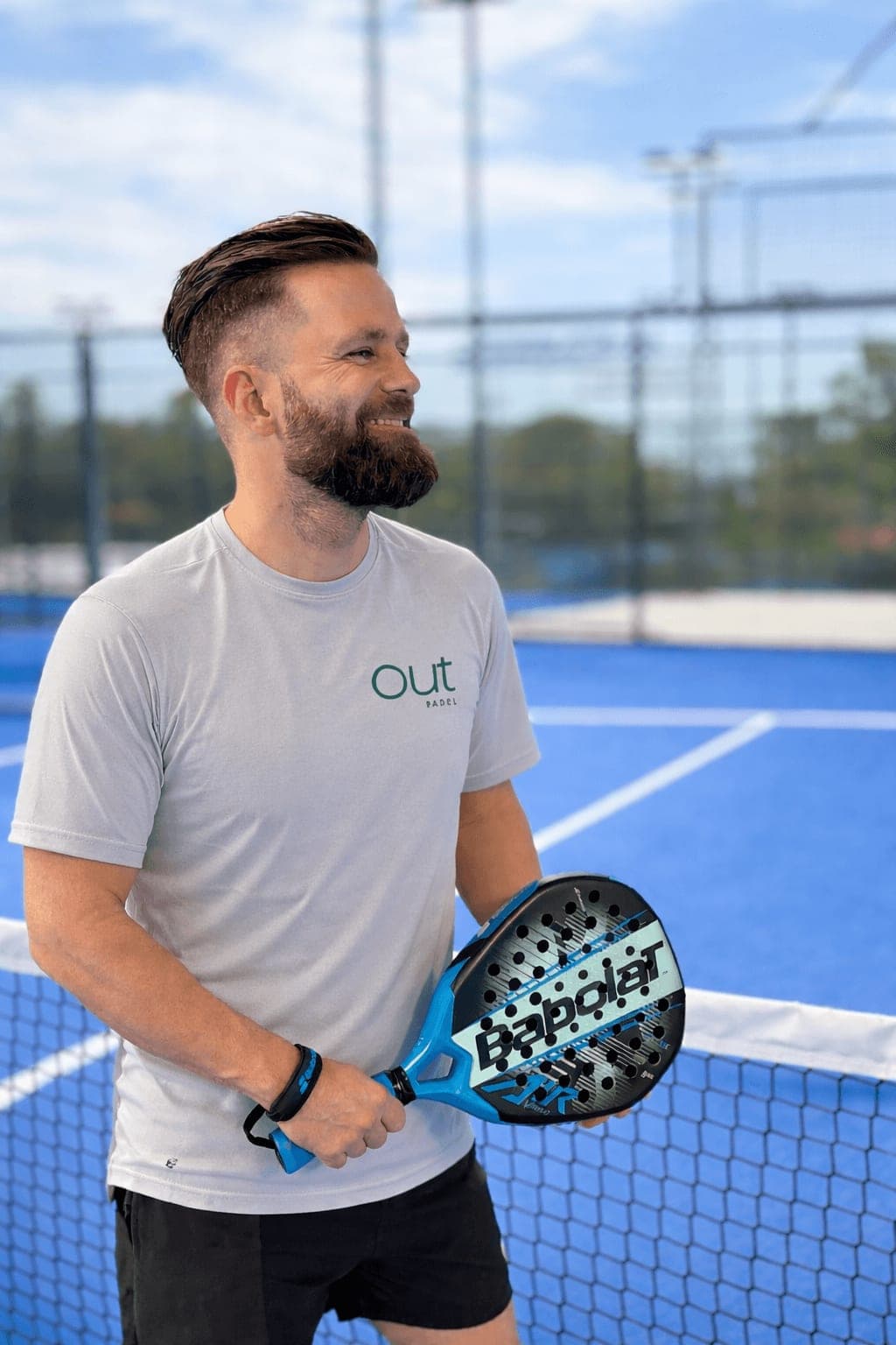 Sascha auf dem Padel-Court